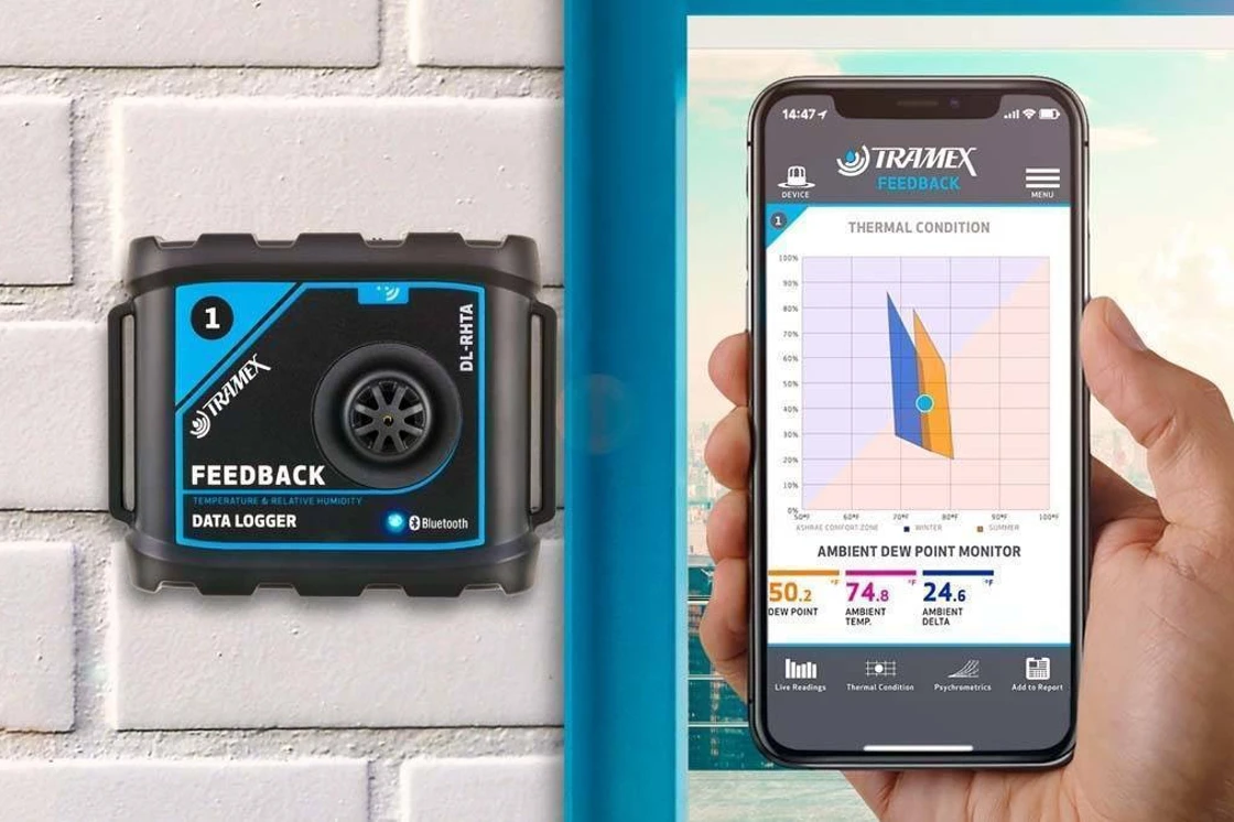 Tramex DL RHTA Dauwpuntmeter Met App